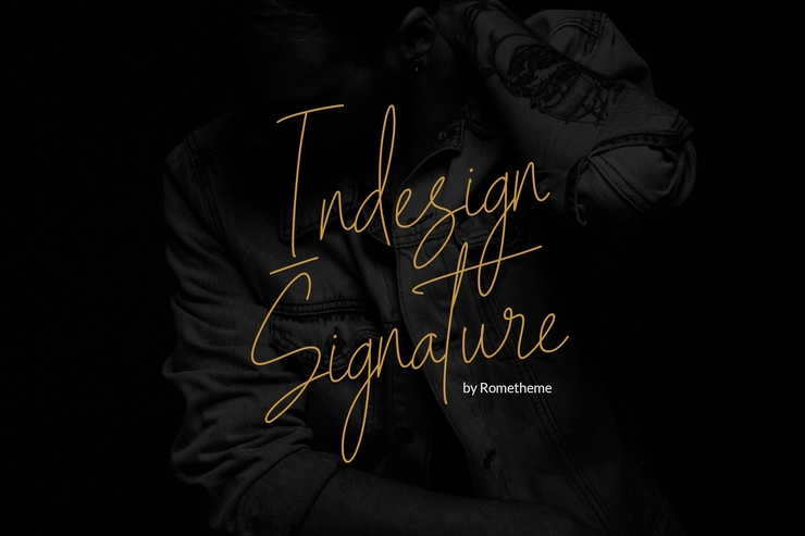 Indesign Signature字体 3