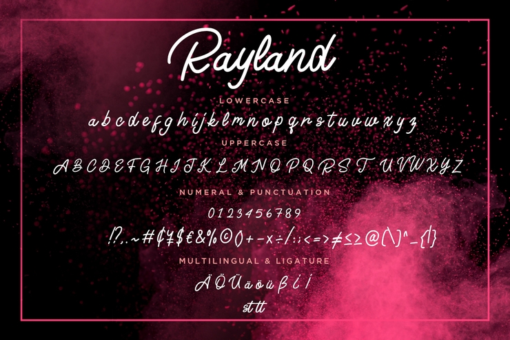 Rayland字体 7