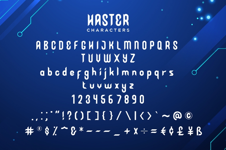 HASTER字体 3