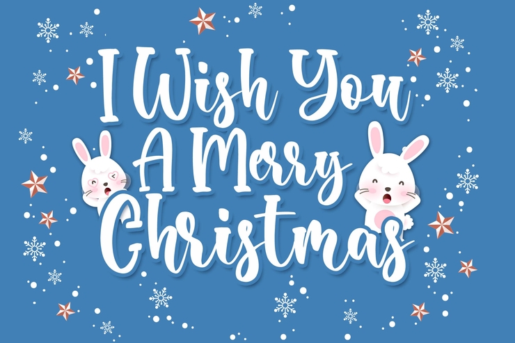 Bunny Christmas字体 2