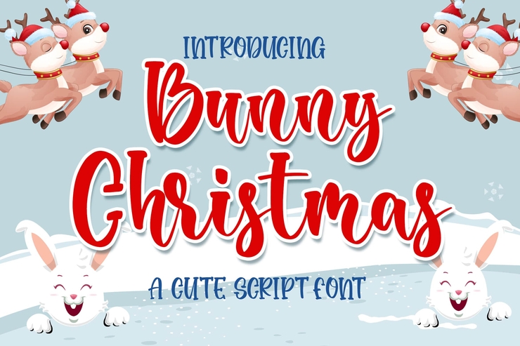 Bunny Christmas字体 6