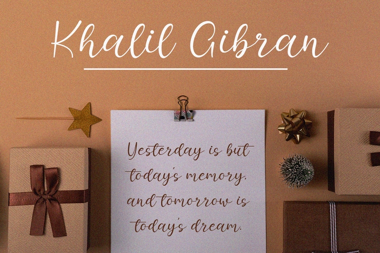 Manda - Modern Script字体 1