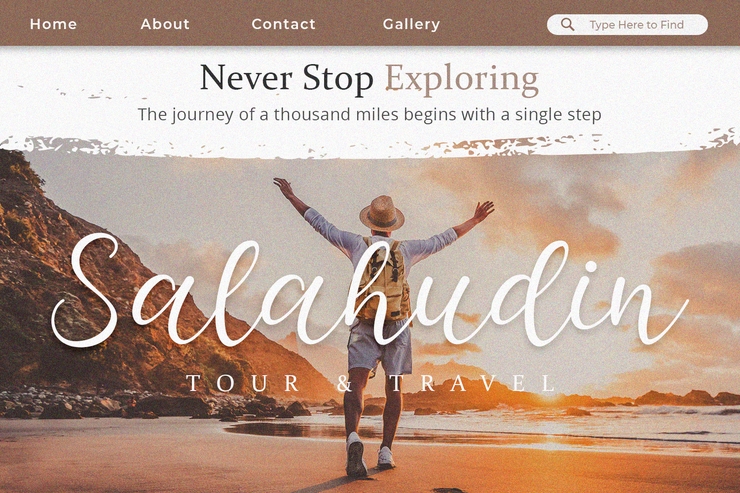 Manda - Modern Script字体 6