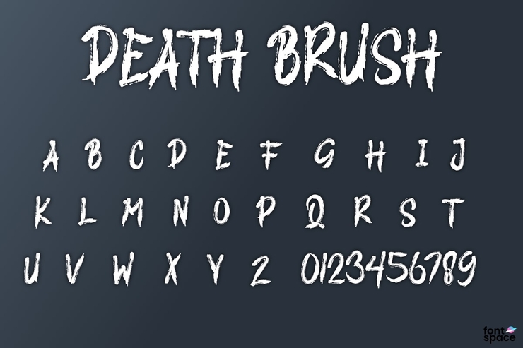 DEATH BRUSH字体 1