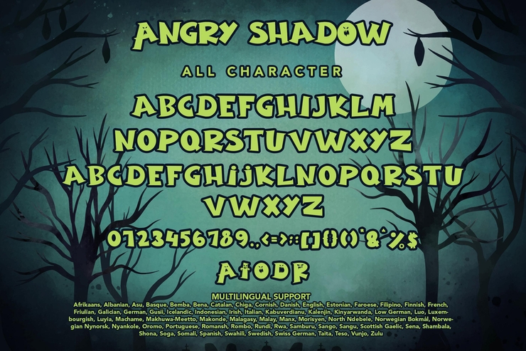 Angry Shadow字体 9