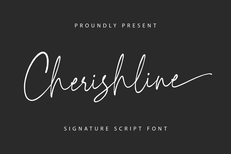 Cherishline字体 1