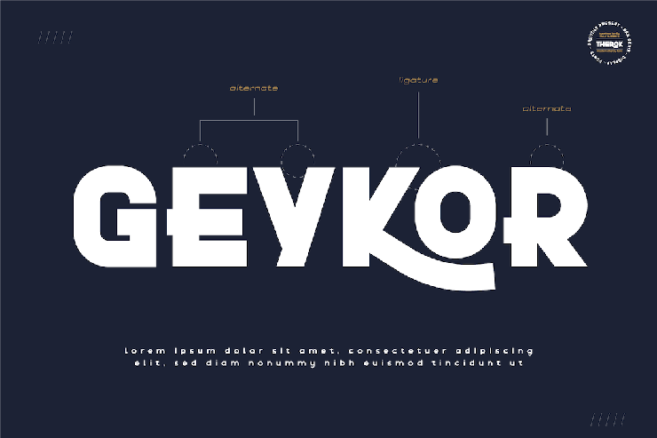 Therok Reg Personal字体 5