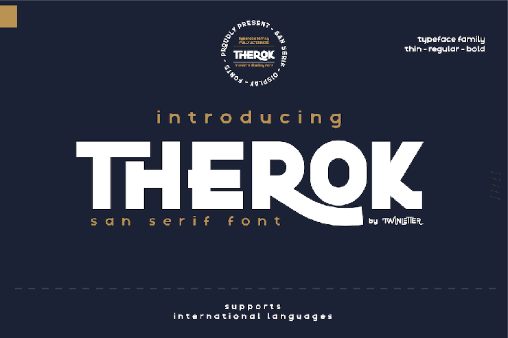Therok Reg Personal字体 10