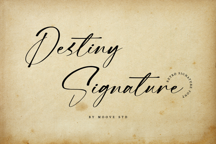 Destiny Signature字体 2