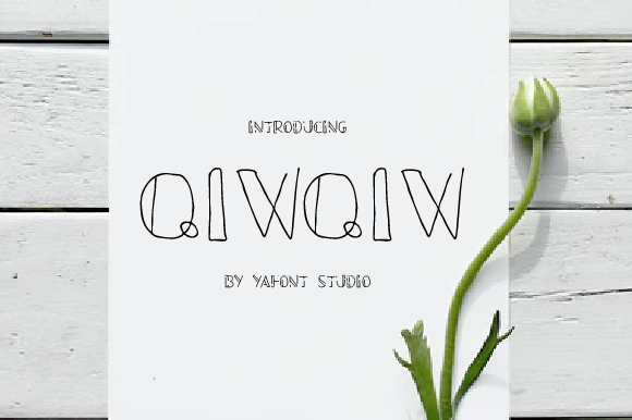 QIWQIW字体 1