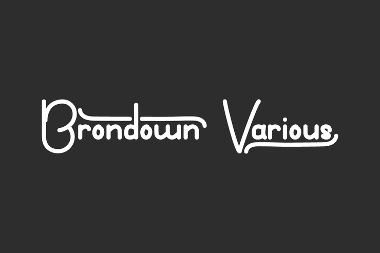 Brondown Various字体 1
