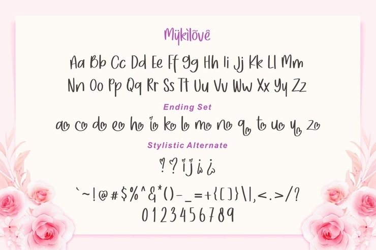 Mykilove字体 7