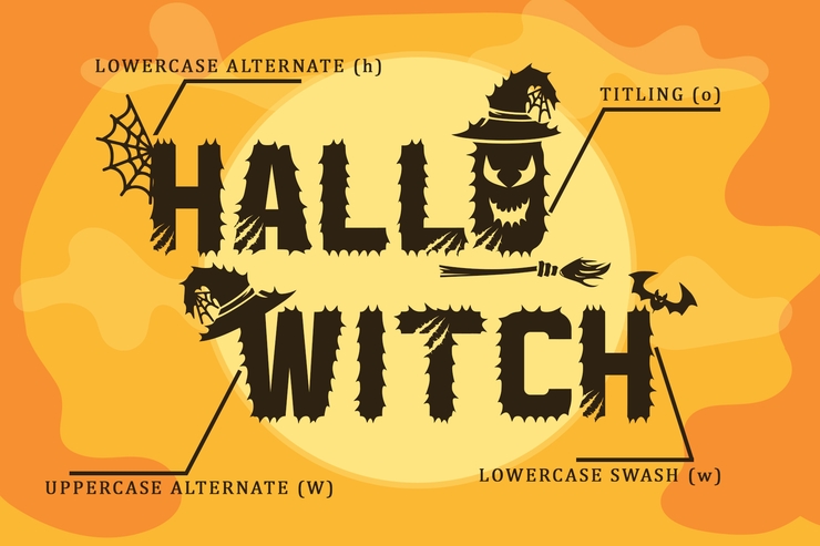 Hallo Witch字体 9