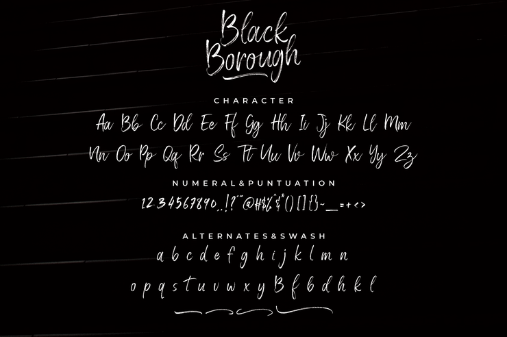 Black Borough字体 4