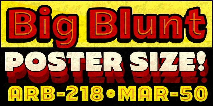 ARB-218 Big Blunt MAR-50字体 4