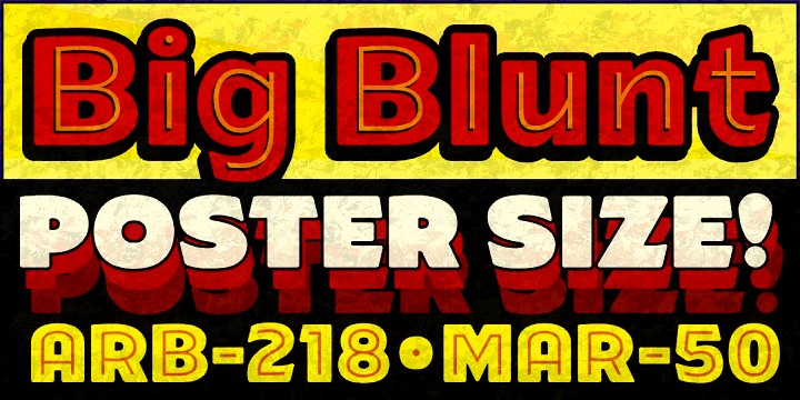 ARB-218 Big Blunt MAR-50字体 7