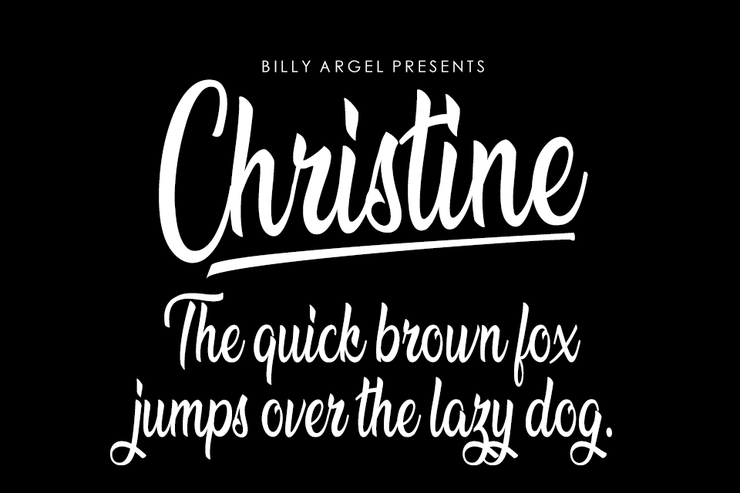 Christine字体 1