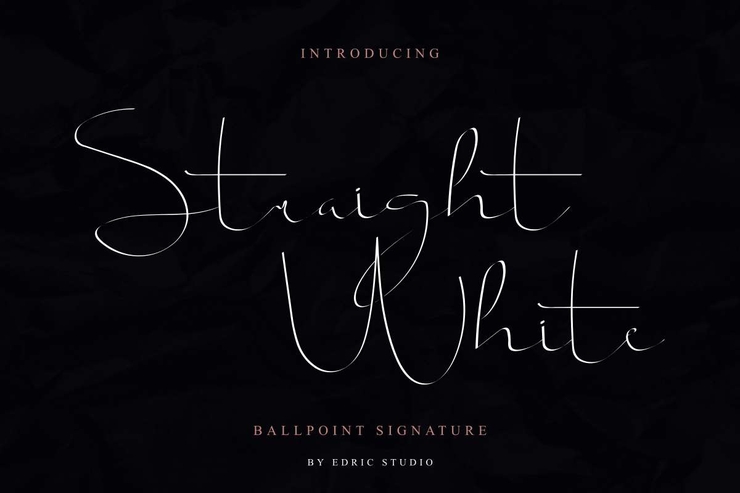 Straight White字体 1