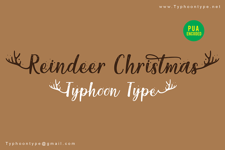 Reindeer Christmas字体 1
