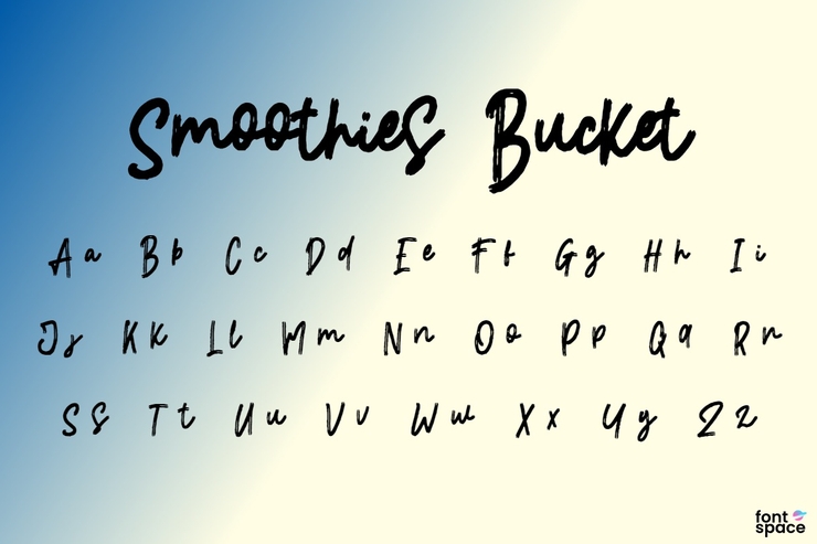 Smoothies Bucket字体 1