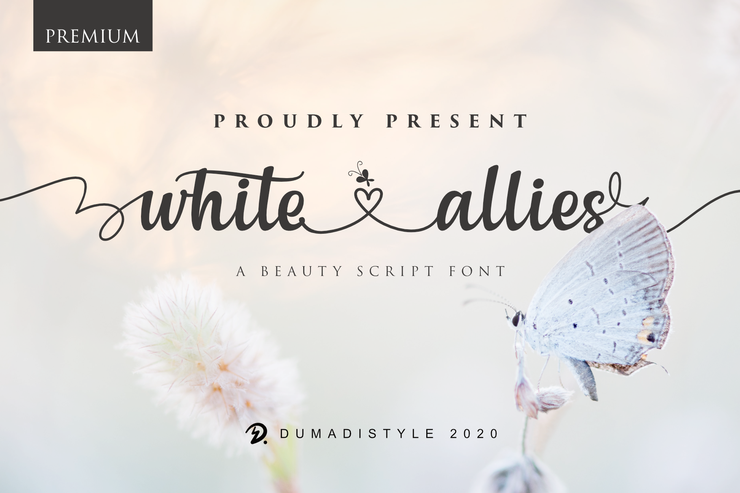 white allies字体 4
