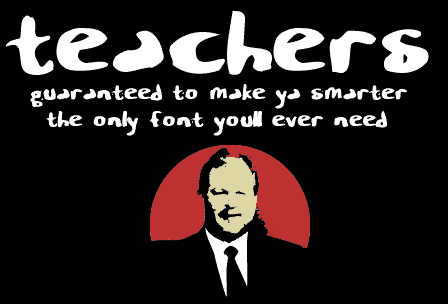 Teachers字体 1