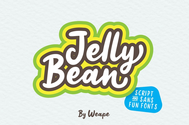 Jelly Bean Script字体 1