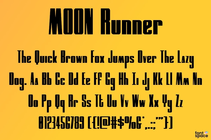 MOON Runner字体 4