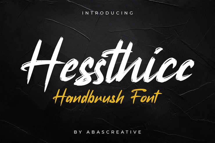 Hessthicc字体 1