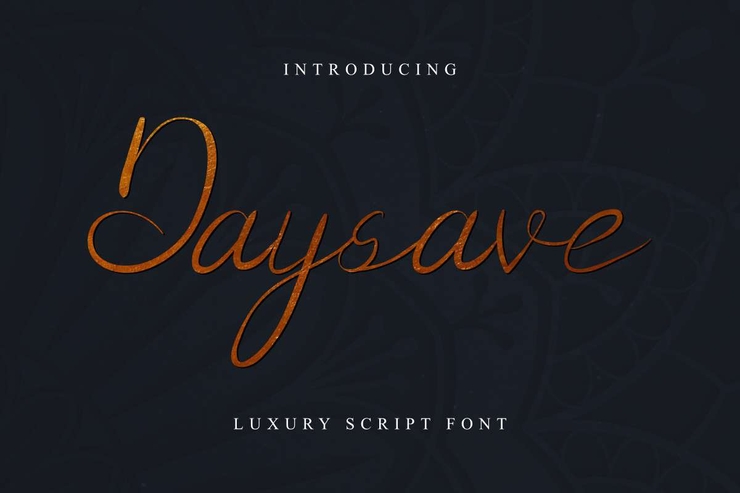 Daysave字体 1