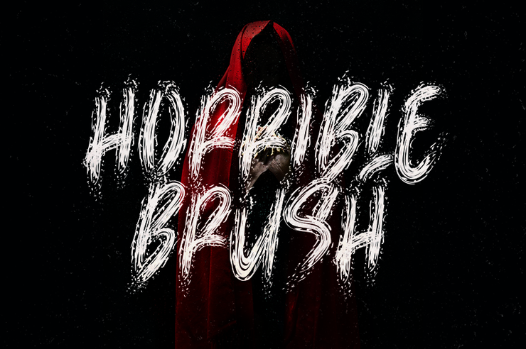 Horrible Brush字体 1