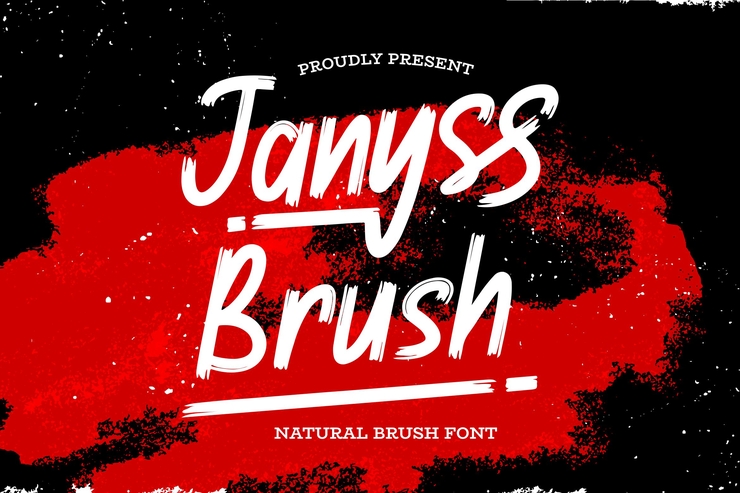 Janyss Brush字体 10