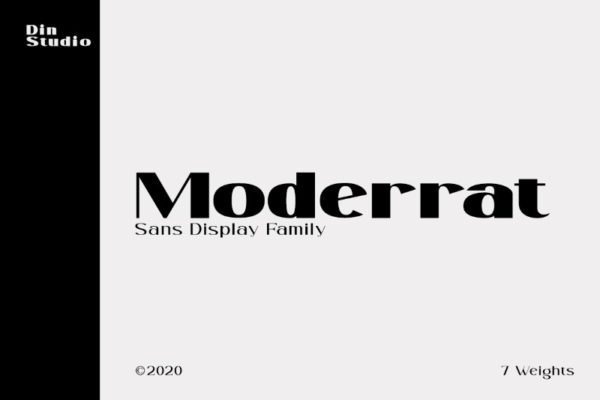 Moderrat字体 2