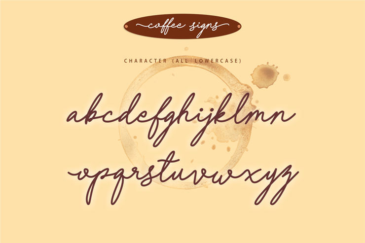 Coffee Signs字体 1