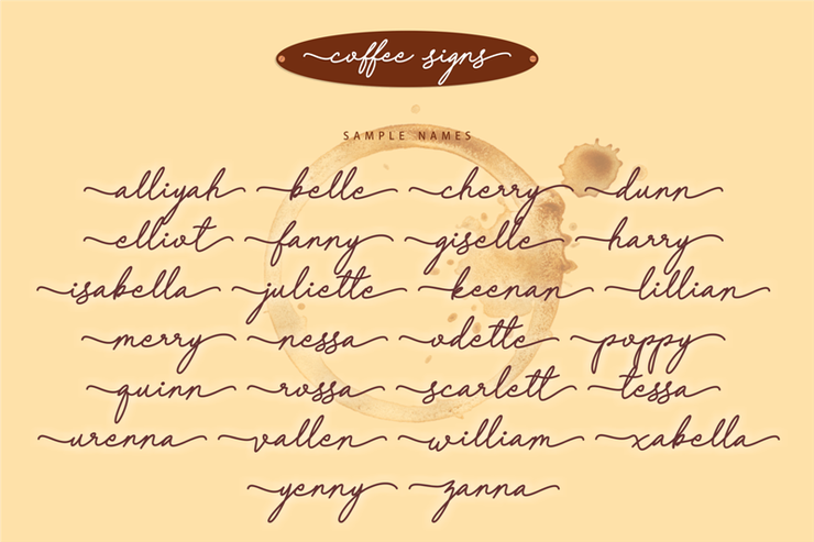 Coffee Signs字体 5