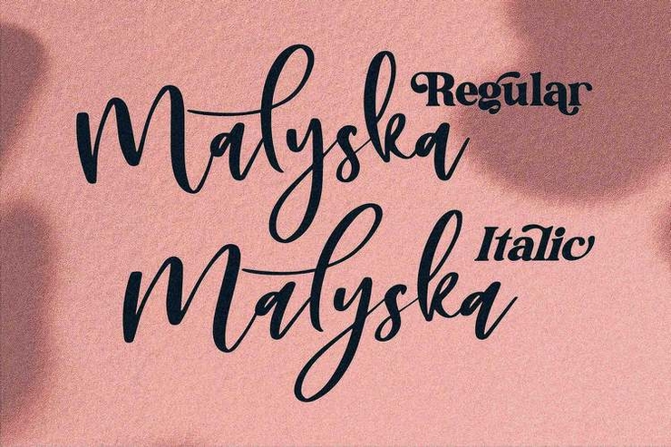 Malyska字体 4