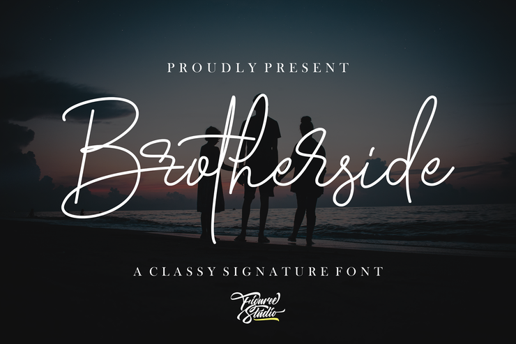 Brotherside Signature字体 1