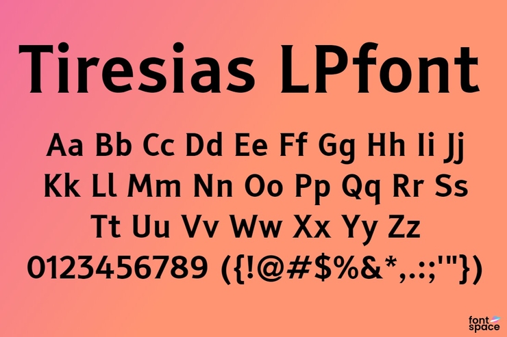 Tiresias LPfont字体 1