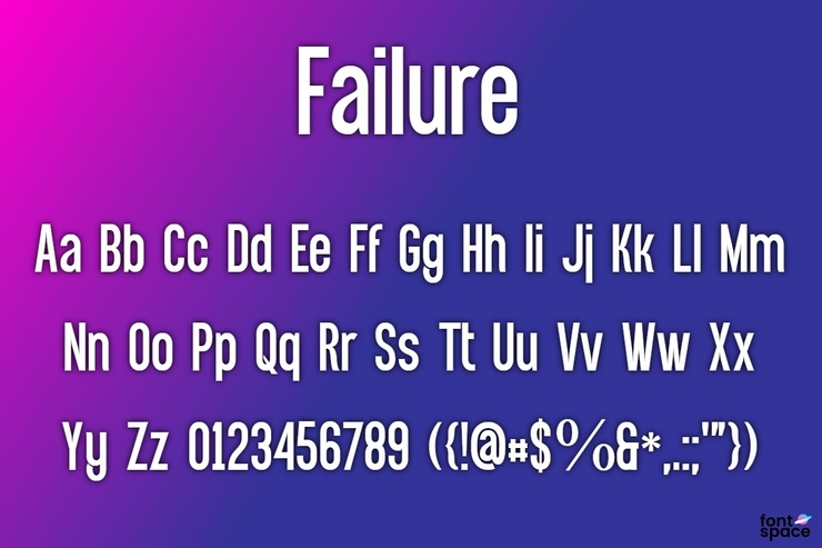 BB Failure字体 1