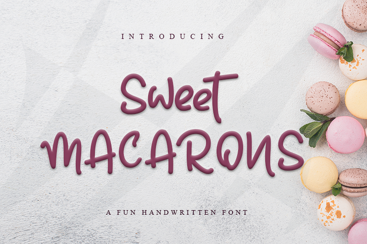 Sweet Macarons字体 3