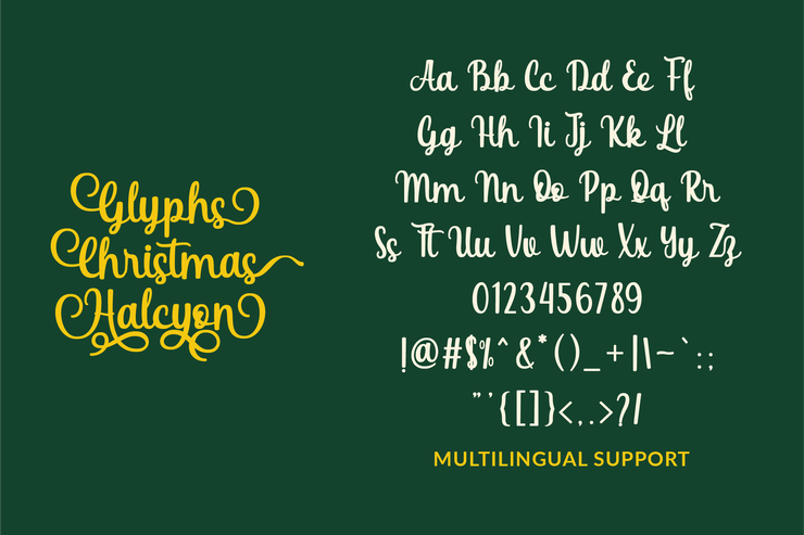 Christmas Halcyon字体 4