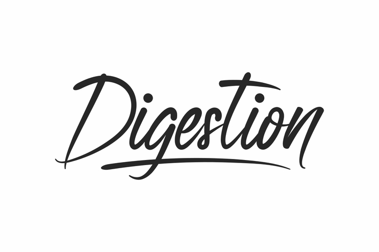 Digestion字体 1