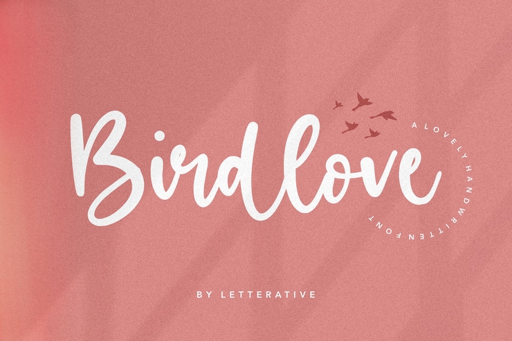 Birdlove字体 1