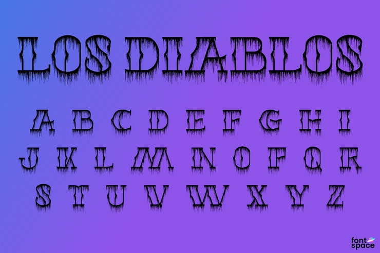 Los Diablos字体 3