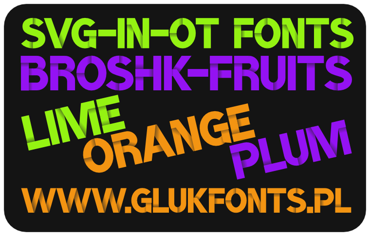 BroshK-Fruits字体 1