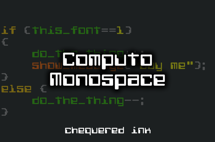 Computo Monospace字体 1