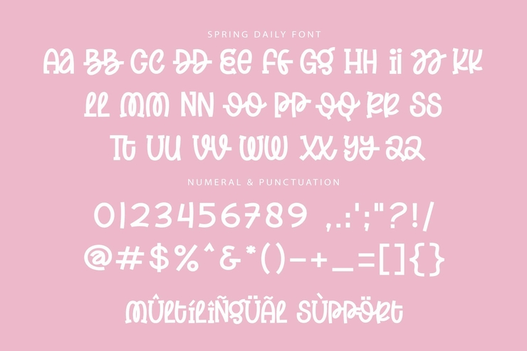 Spring Daily字体 1