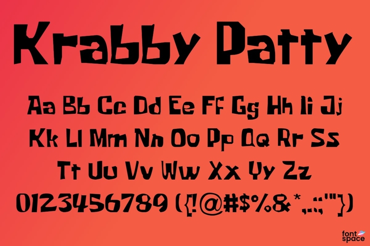 Krabby Patty字体 1