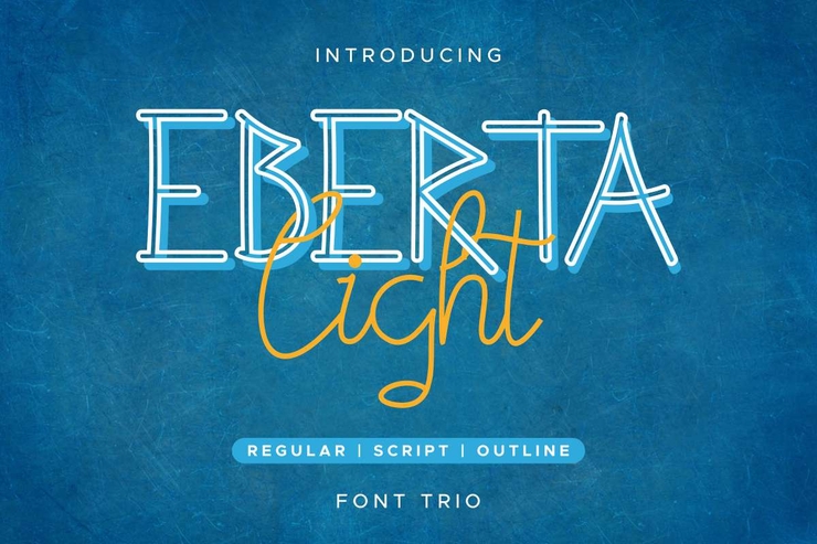 Eberta Light字体 1