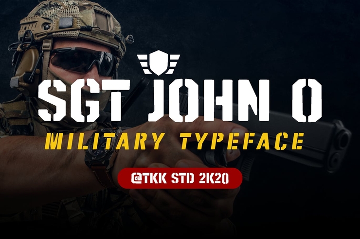 SGT Jhon O字体 1